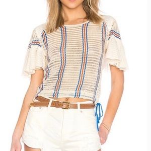 NWT Free People Crocheted Shirt - Small